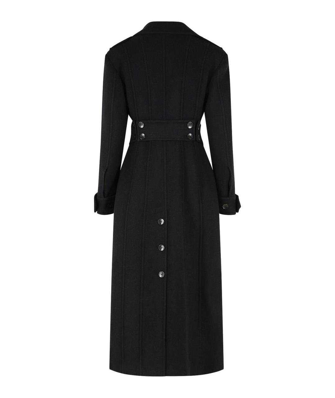 BLUMARINE Черное шерстяное пальто, фото 2