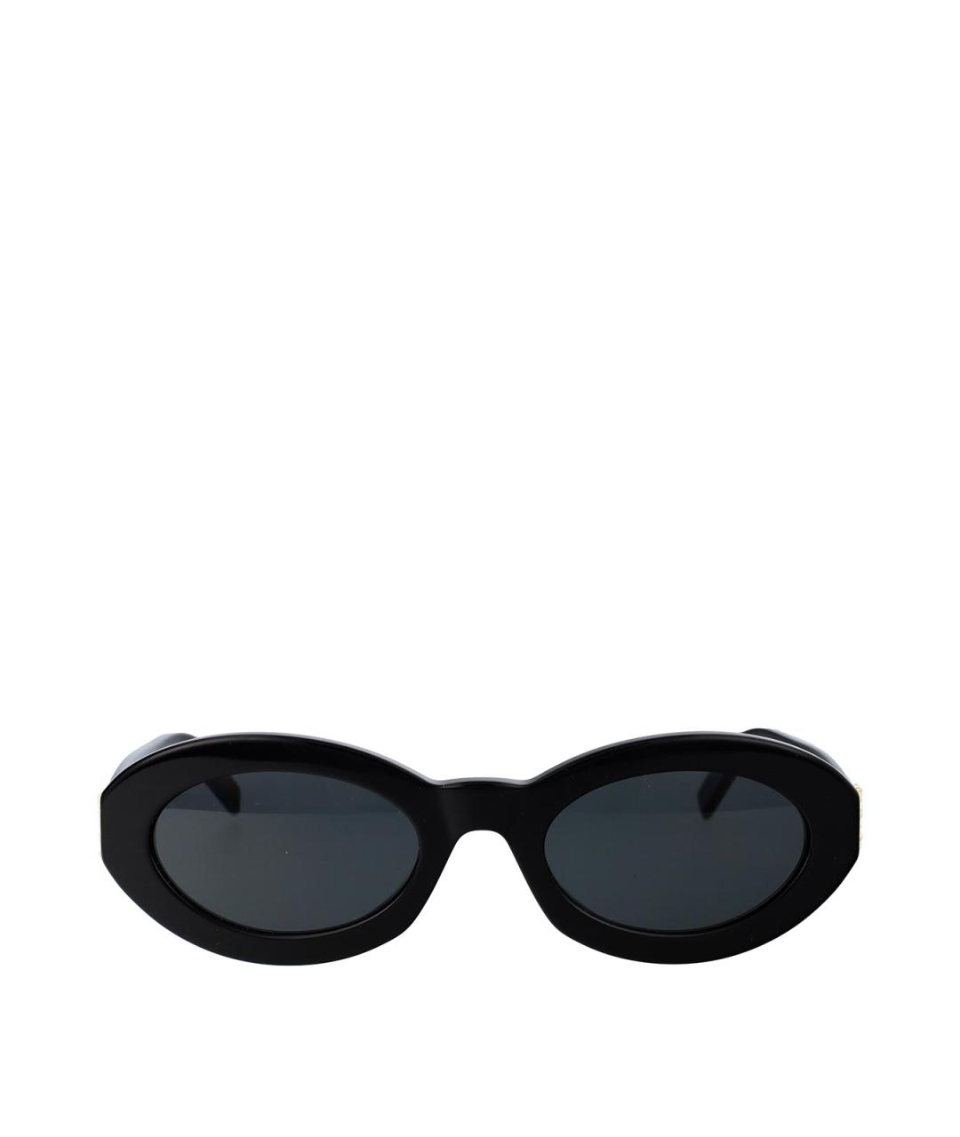 SAINT LAURENT Черные пластиковые солнцезащитные очки, фото 1
