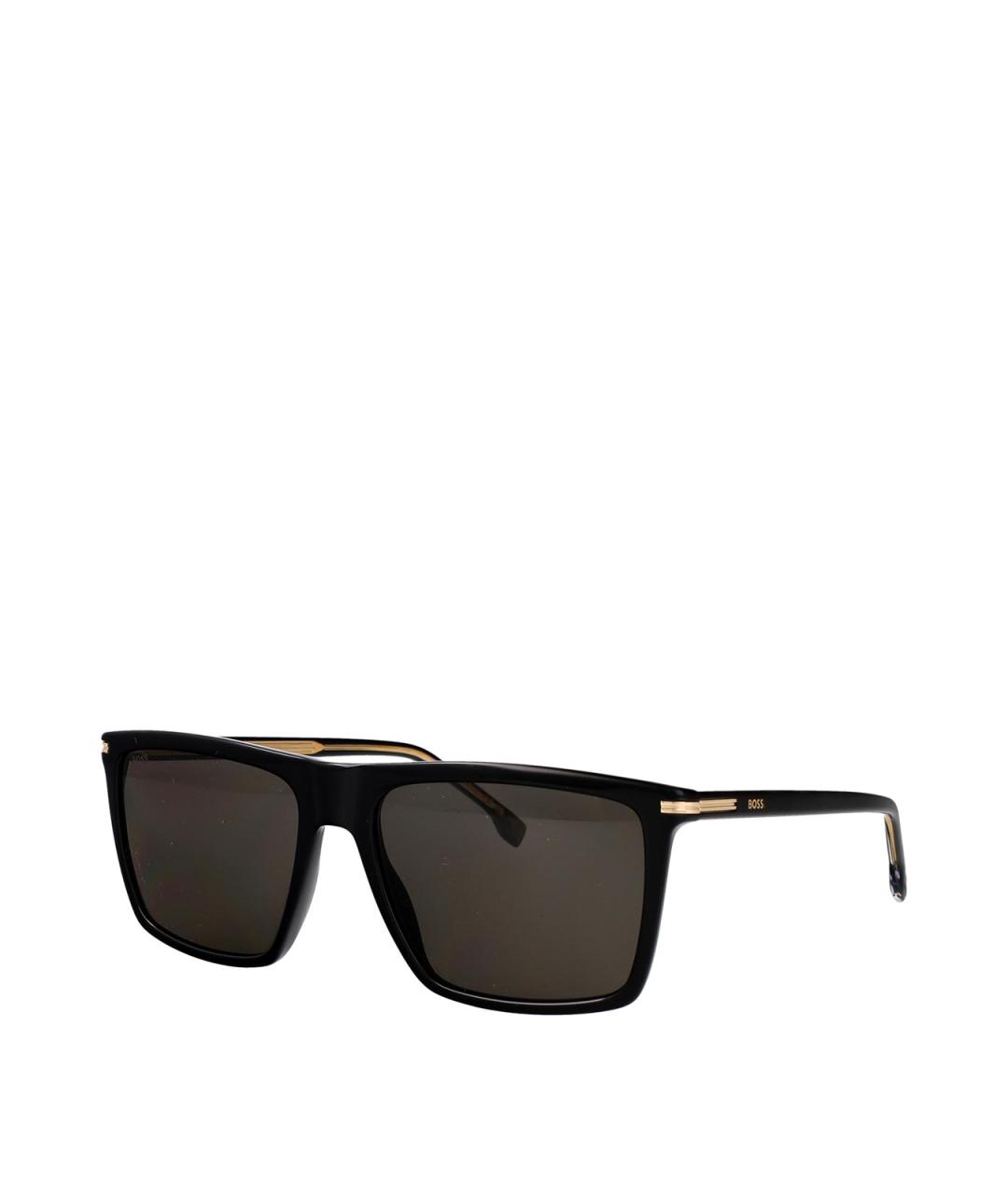 HUGO BOSS Черные пластиковые солнцезащитные очки, фото 2