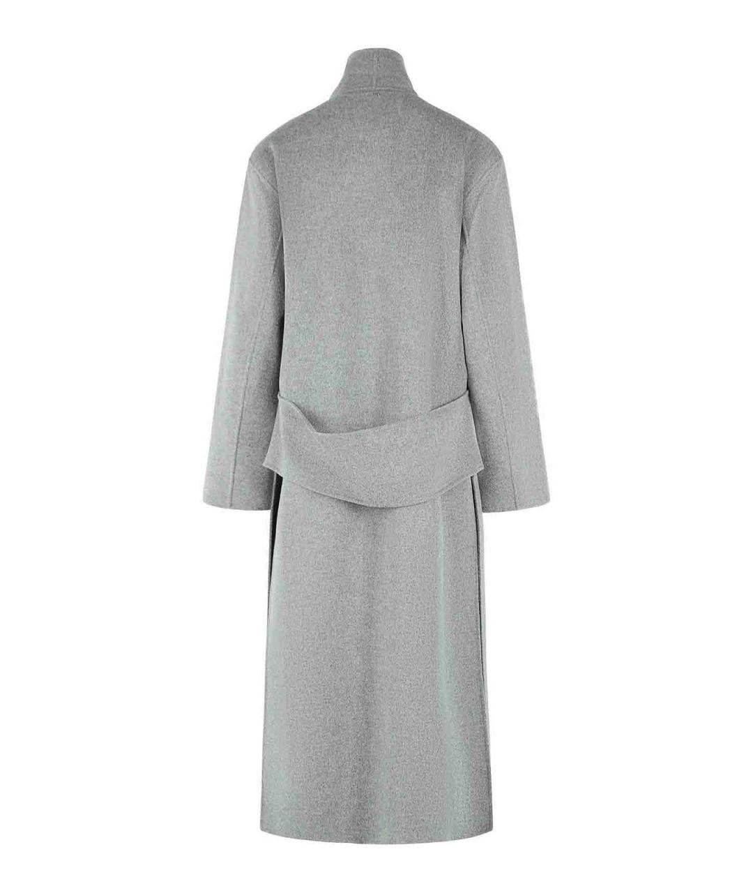 SPORTMAX Серое шерстяное пальто, фото 2