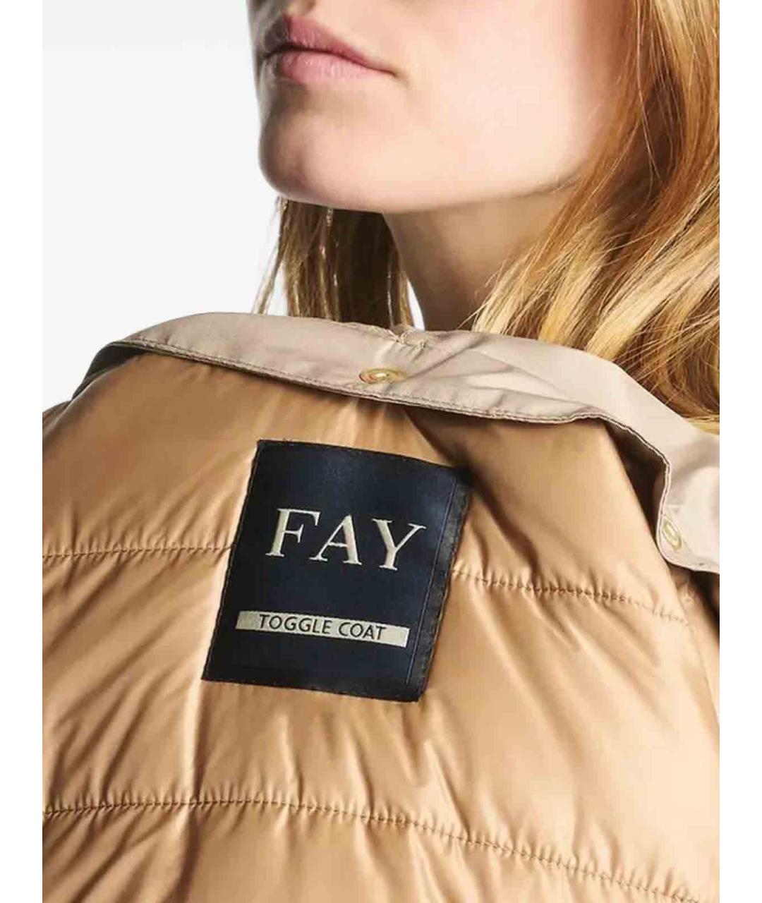 FAY Бежевая полиамидовая парка, фото 4