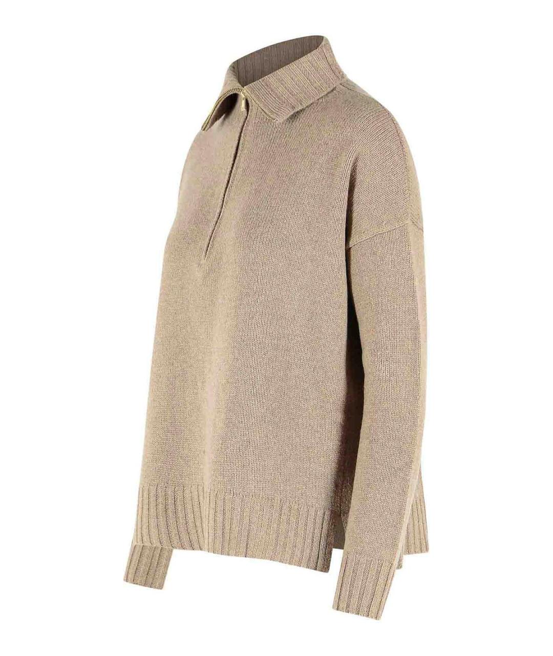 MAX MARA Бежевый кашемировый джемпер / свитер, фото 3