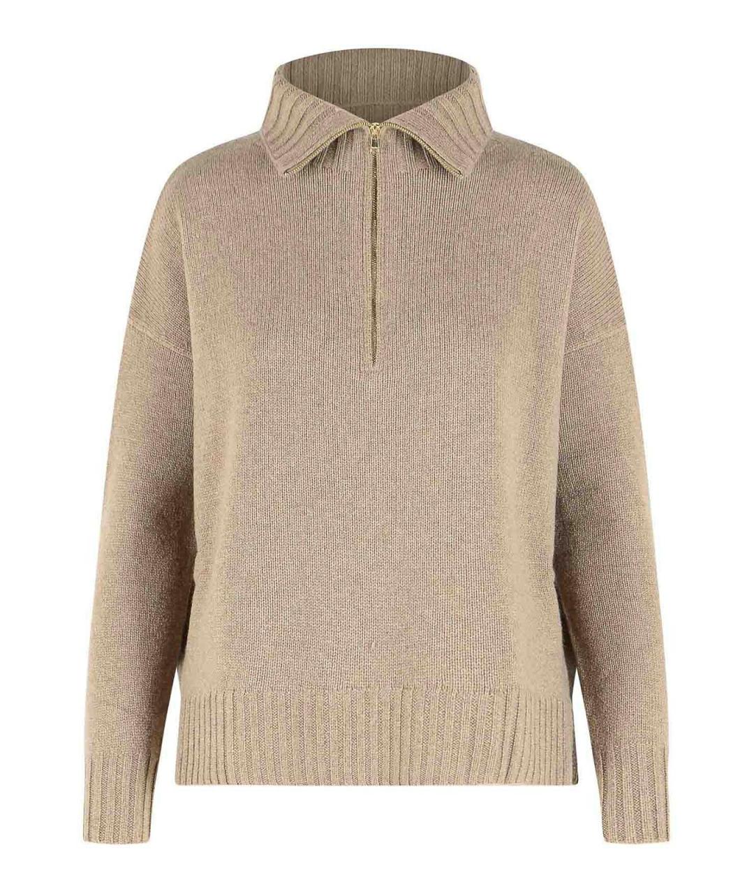 MAX MARA Бежевый кашемировый джемпер / свитер, фото 1