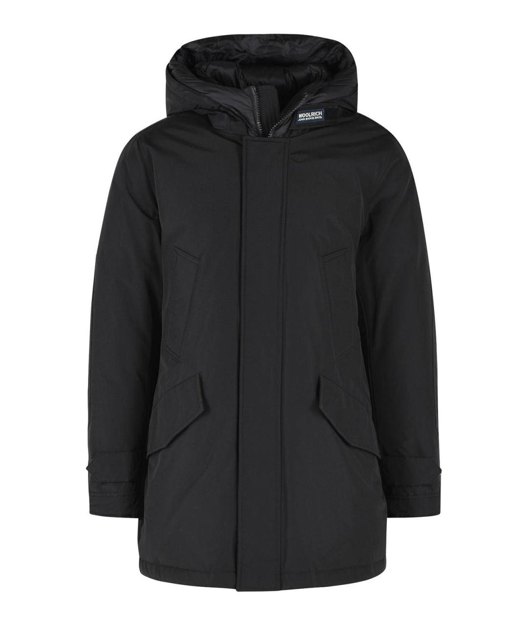 WOOLRICH Черная хлопковая парка, фото 1