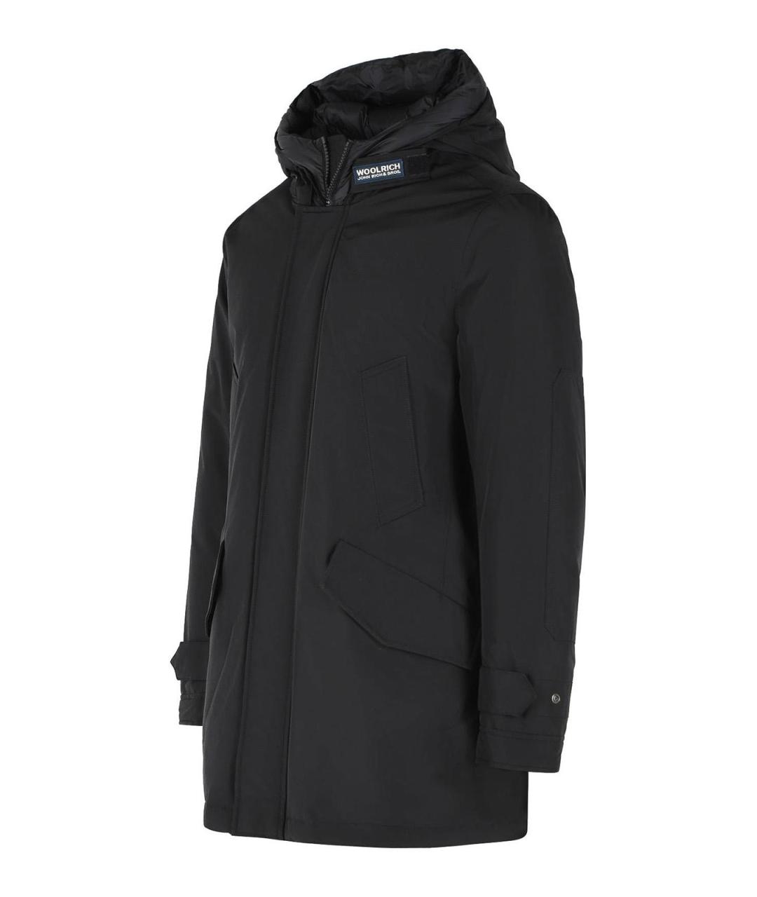 WOOLRICH Черная хлопковая парка, фото 3