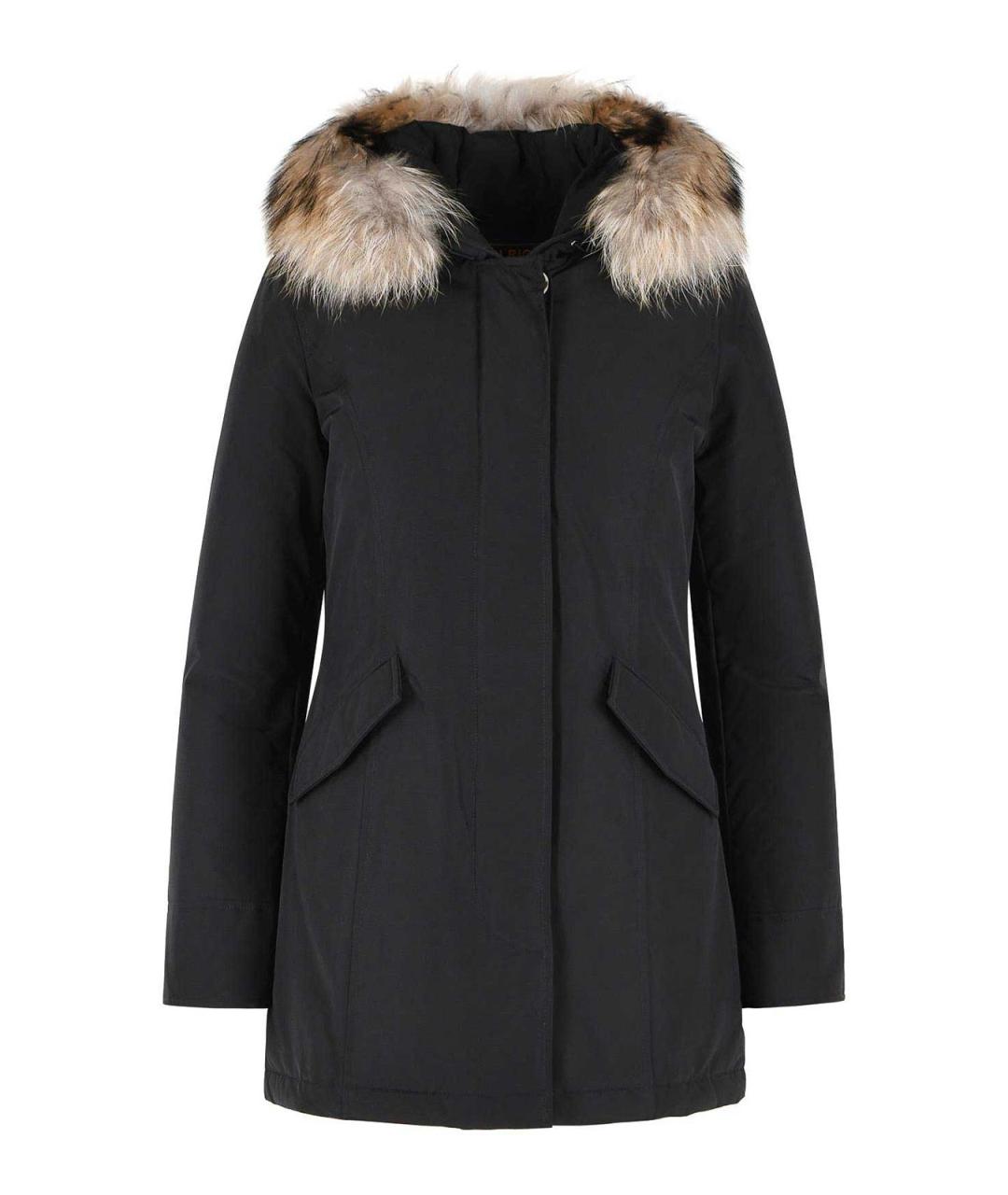 WOOLRICH Черная полиэстеровая парка, фото 1