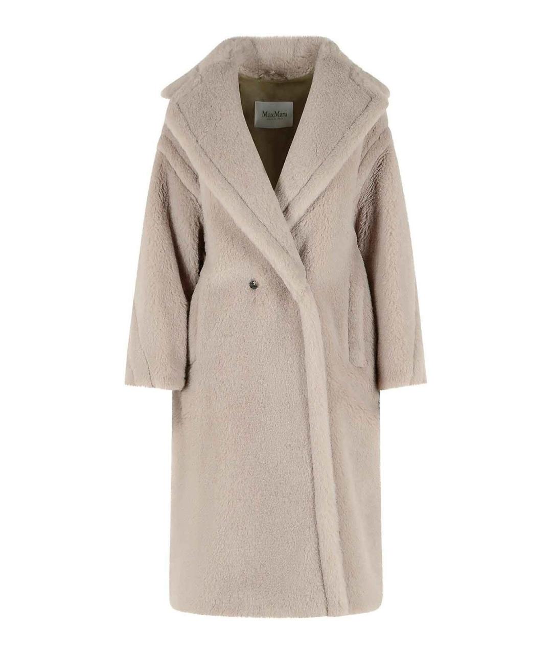 MAX MARA Бежевое шерстяное пальто, фото 1
