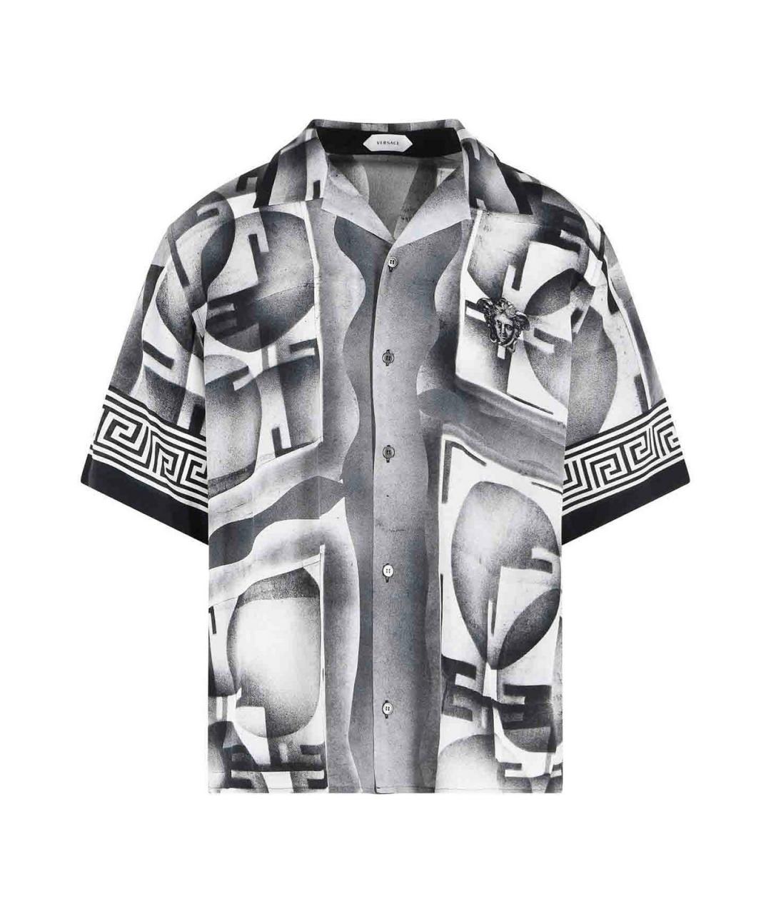VERSACE Мульти шелковая кэжуал рубашка, фото 1
