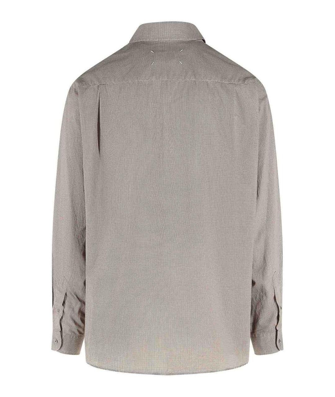 MAISON MARGIELA Бежевая хлопковая кэжуал рубашка, фото 2