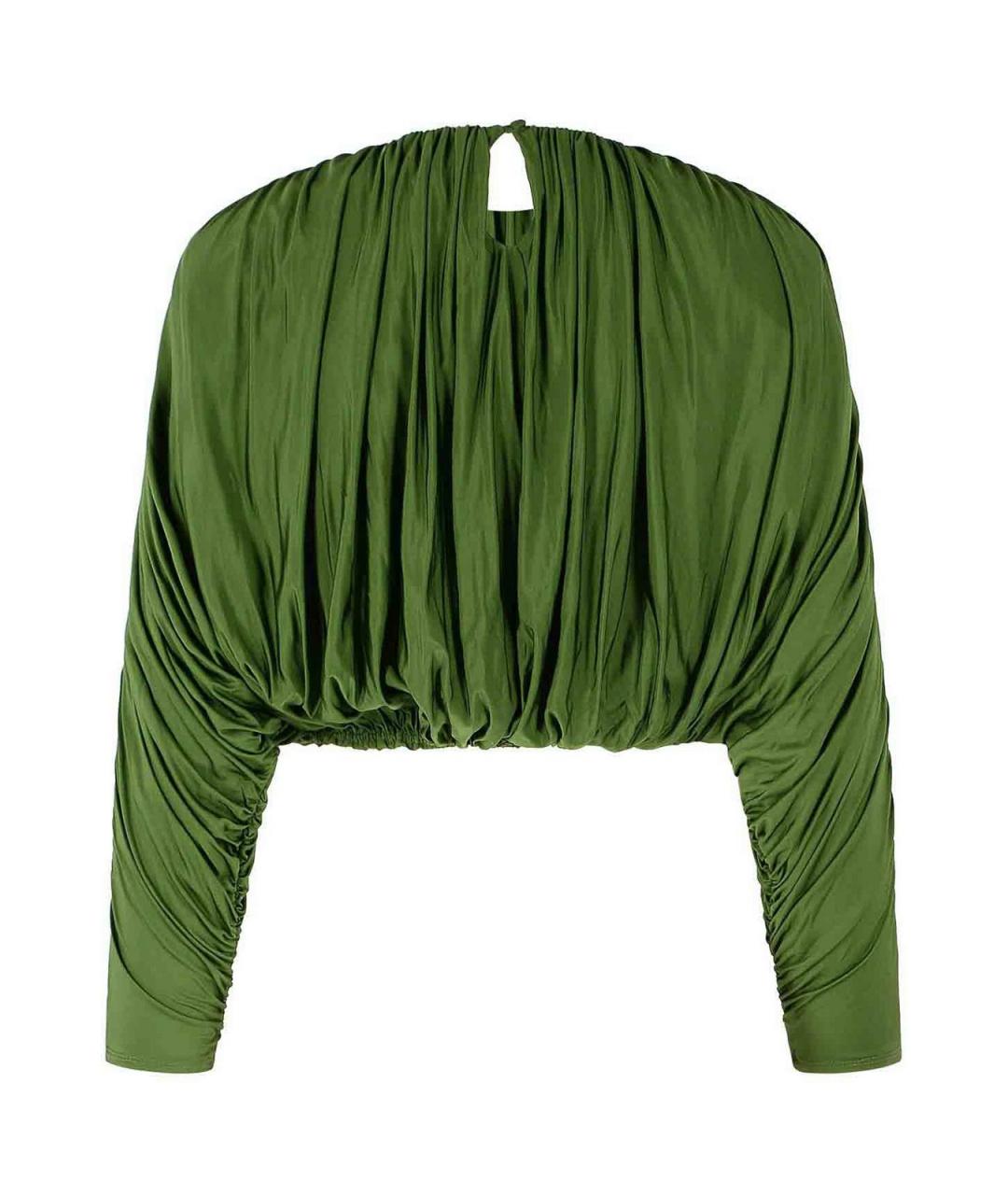 SELF-PORTRAIT Зеленый вискозный джемпер / свитер, фото 2