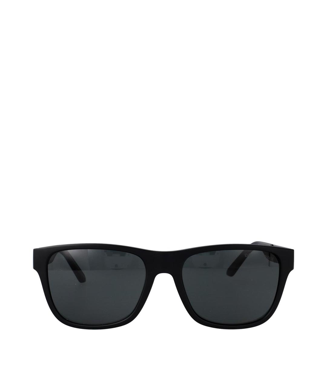 EMPORIO ARMANI Черные пластиковые солнцезащитные очки, фото 1