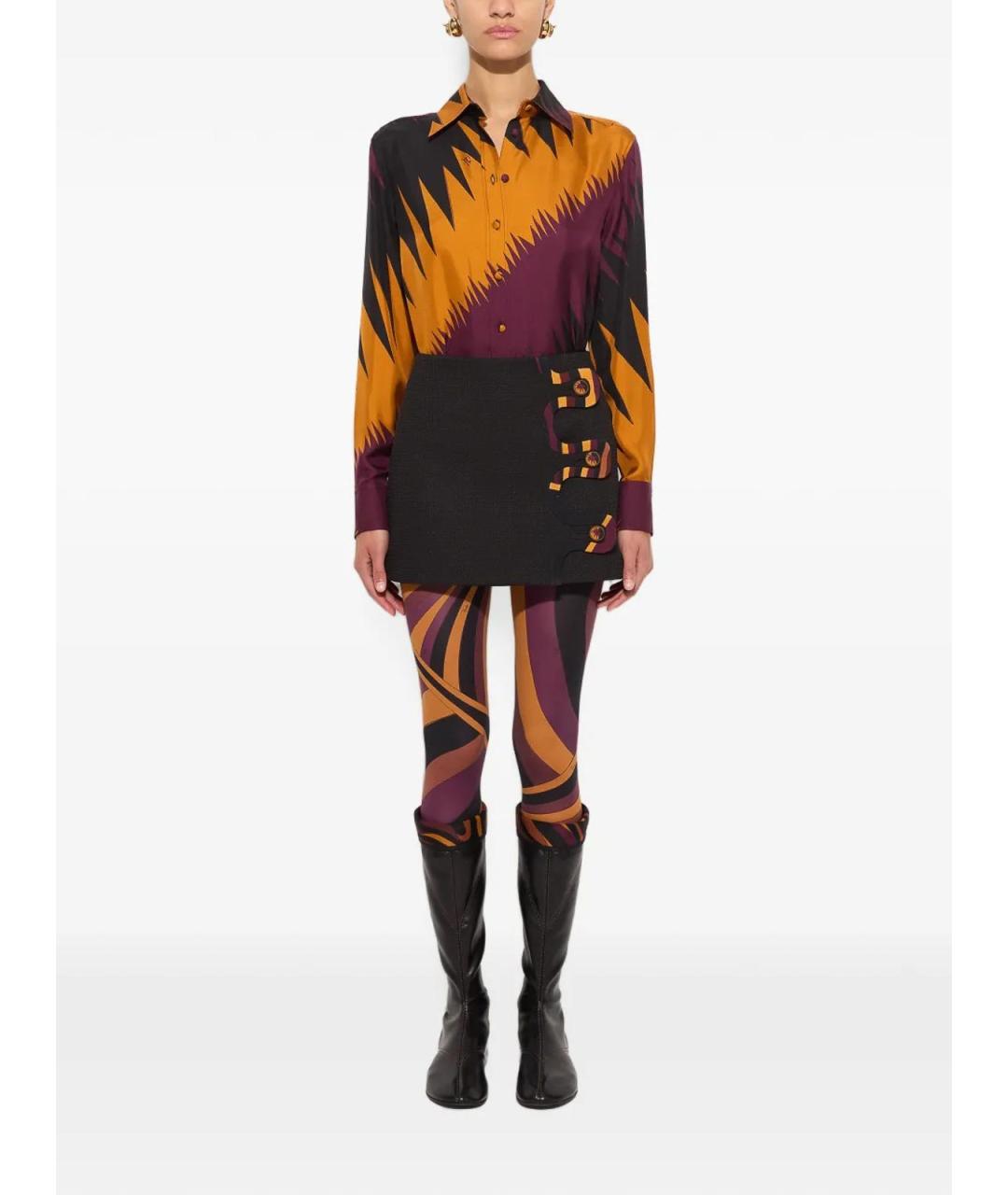 EMILIO PUCCI Мульти шелковая рубашка, фото 2
