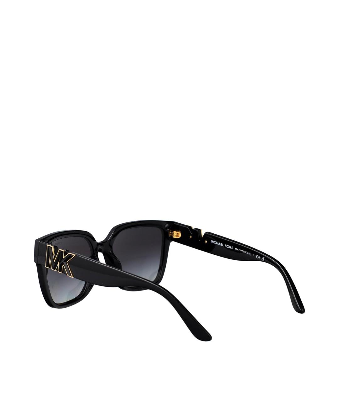 MICHAEL KORS Черные пластиковые солнцезащитные очки, фото 4