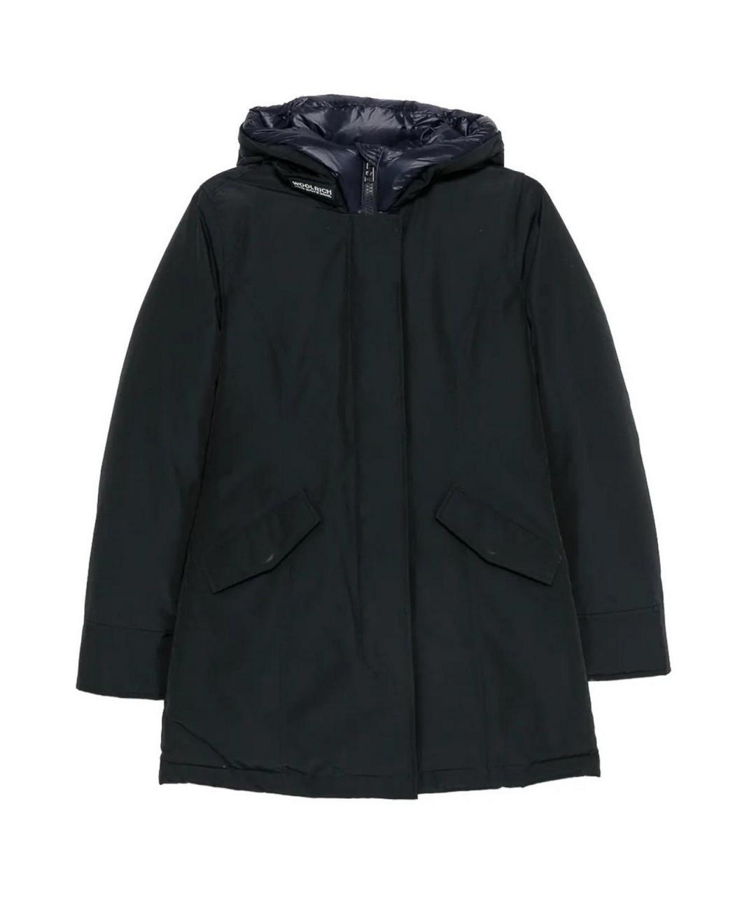 WOOLRICH Черная хлопковая парка, фото 1