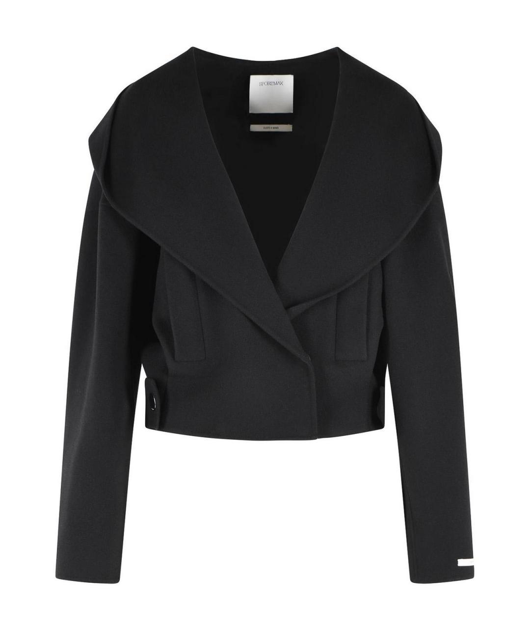 SPORTMAX Черная шерстяная куртка, фото 1
