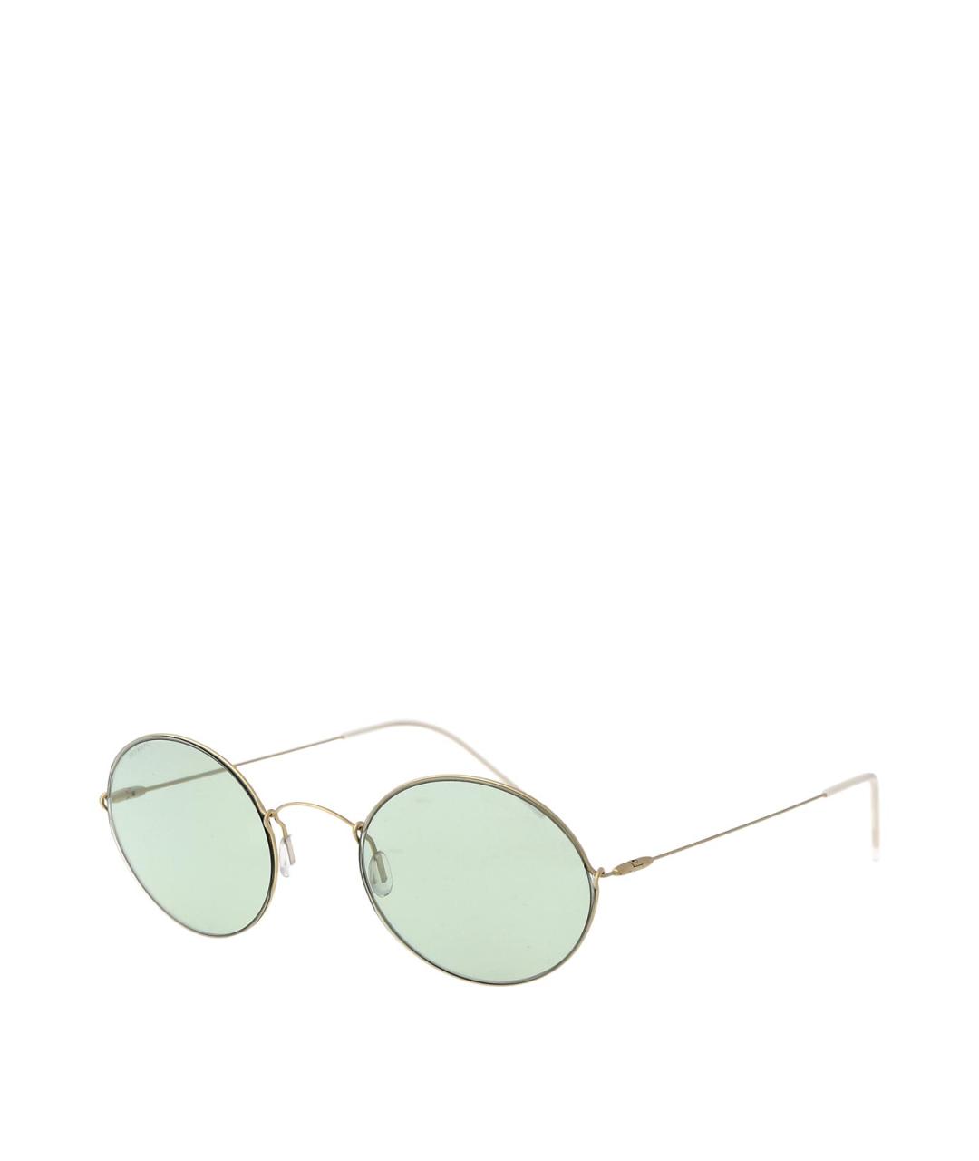 GIORGIO ARMANI Золотые металлические солнцезащитные очки, фото 2
