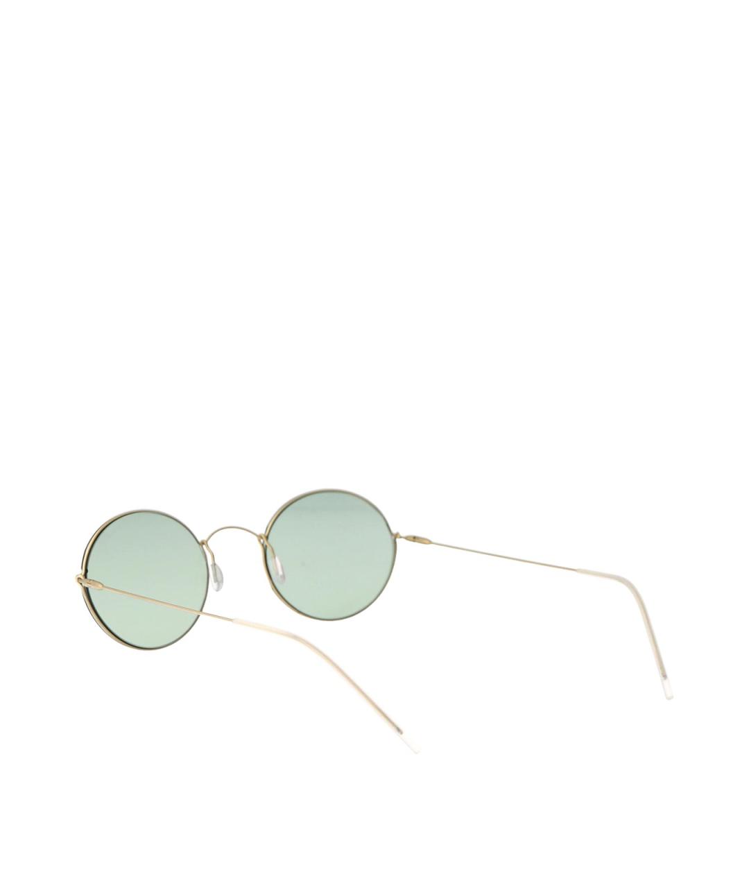 GIORGIO ARMANI Золотые металлические солнцезащитные очки, фото 4
