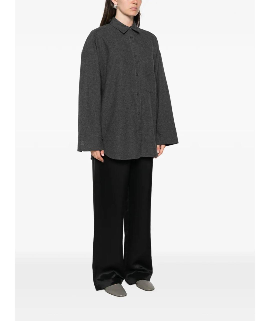 BY MALENE BIRGER Серая шерстяная рубашка, фото 3