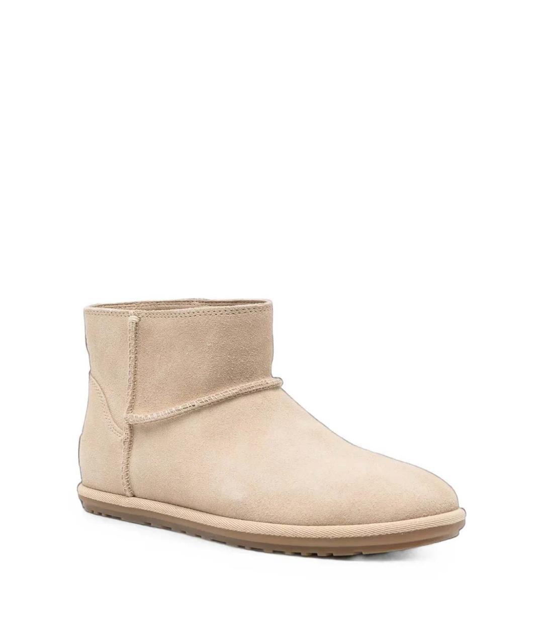 UGG Бежевые замшевые полусапоги, фото 2