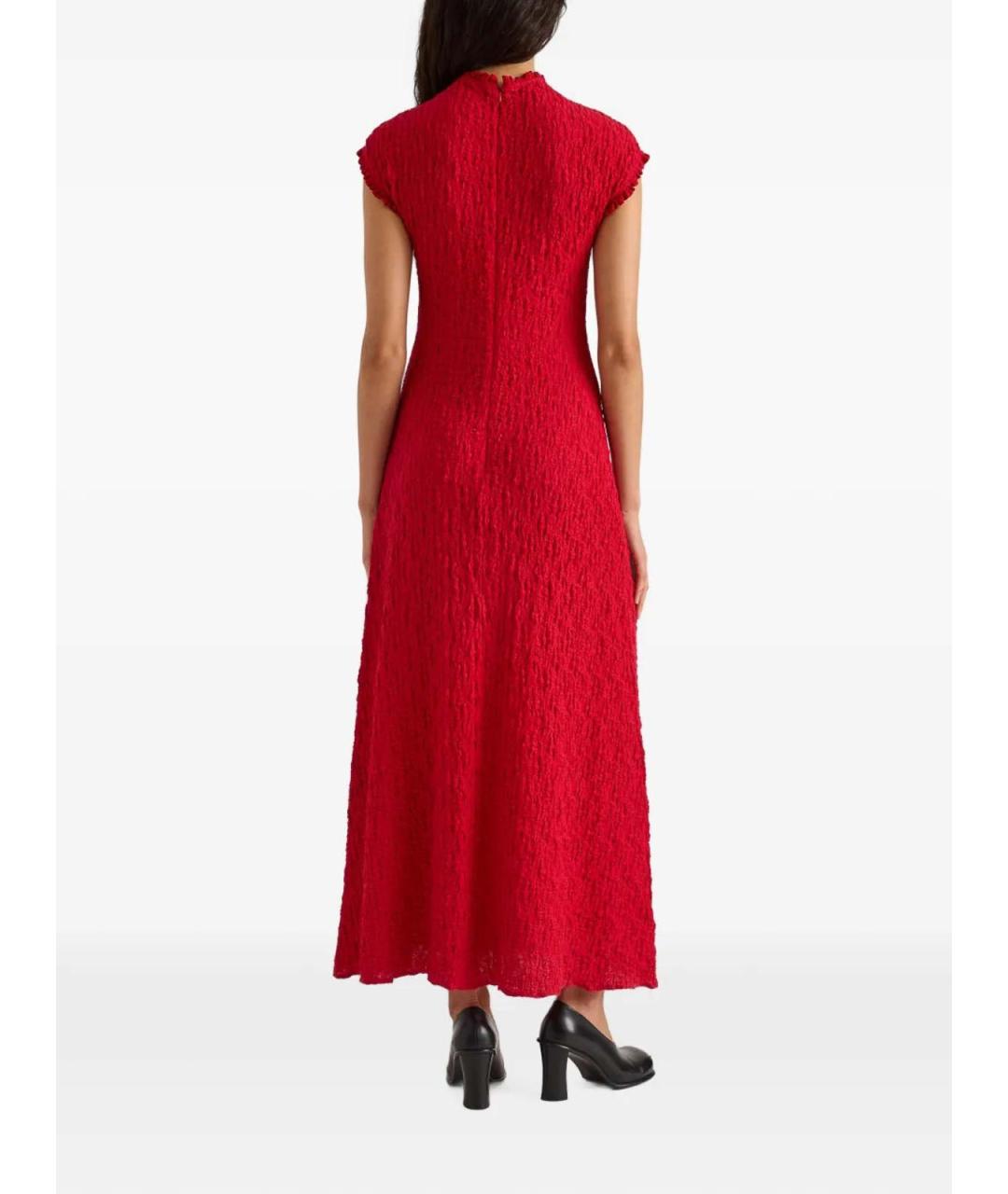 PROENZA SCHOULER Красное хлопковое вечернее платье, фото 4