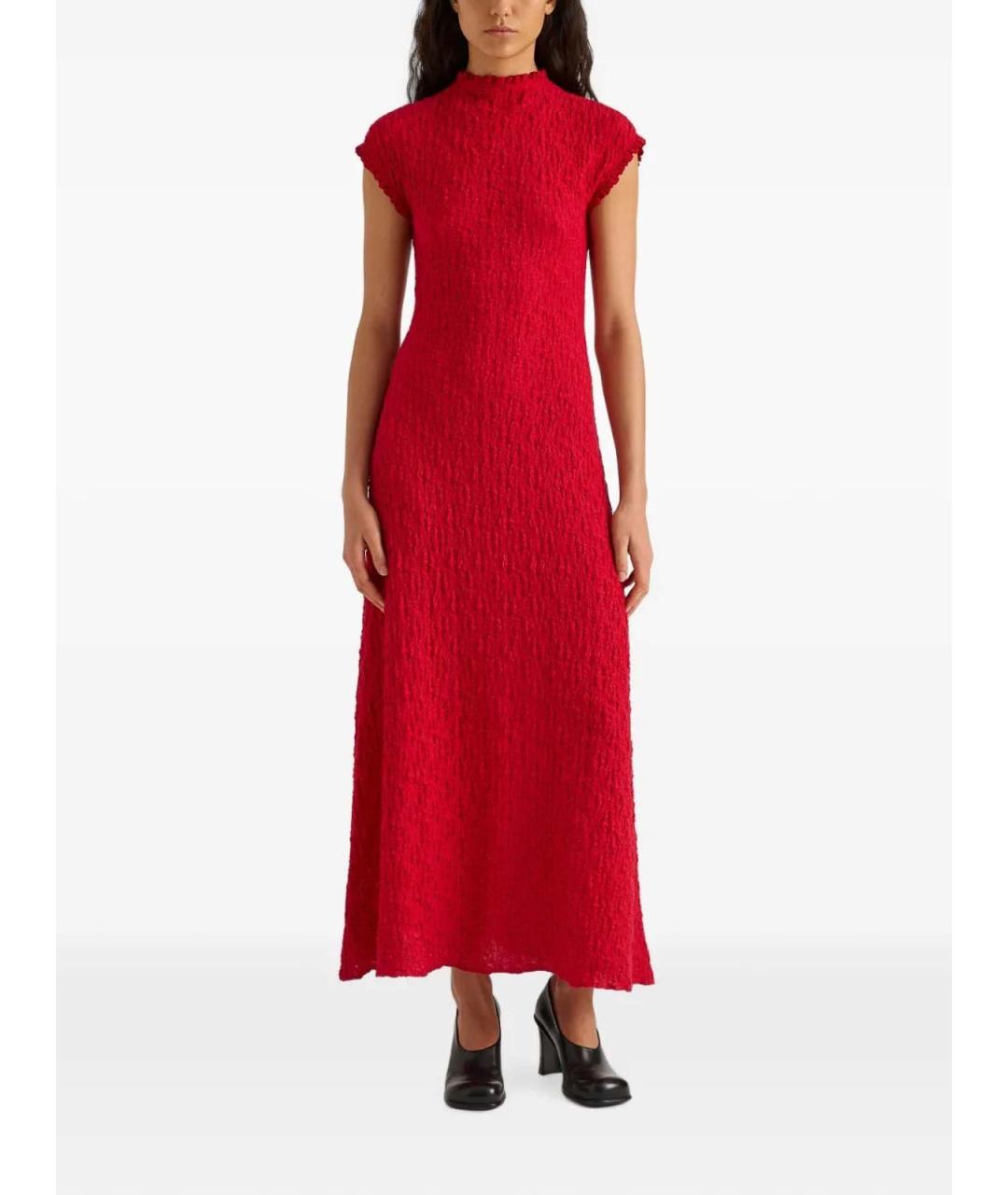PROENZA SCHOULER Красное хлопковое вечернее платье, фото 2