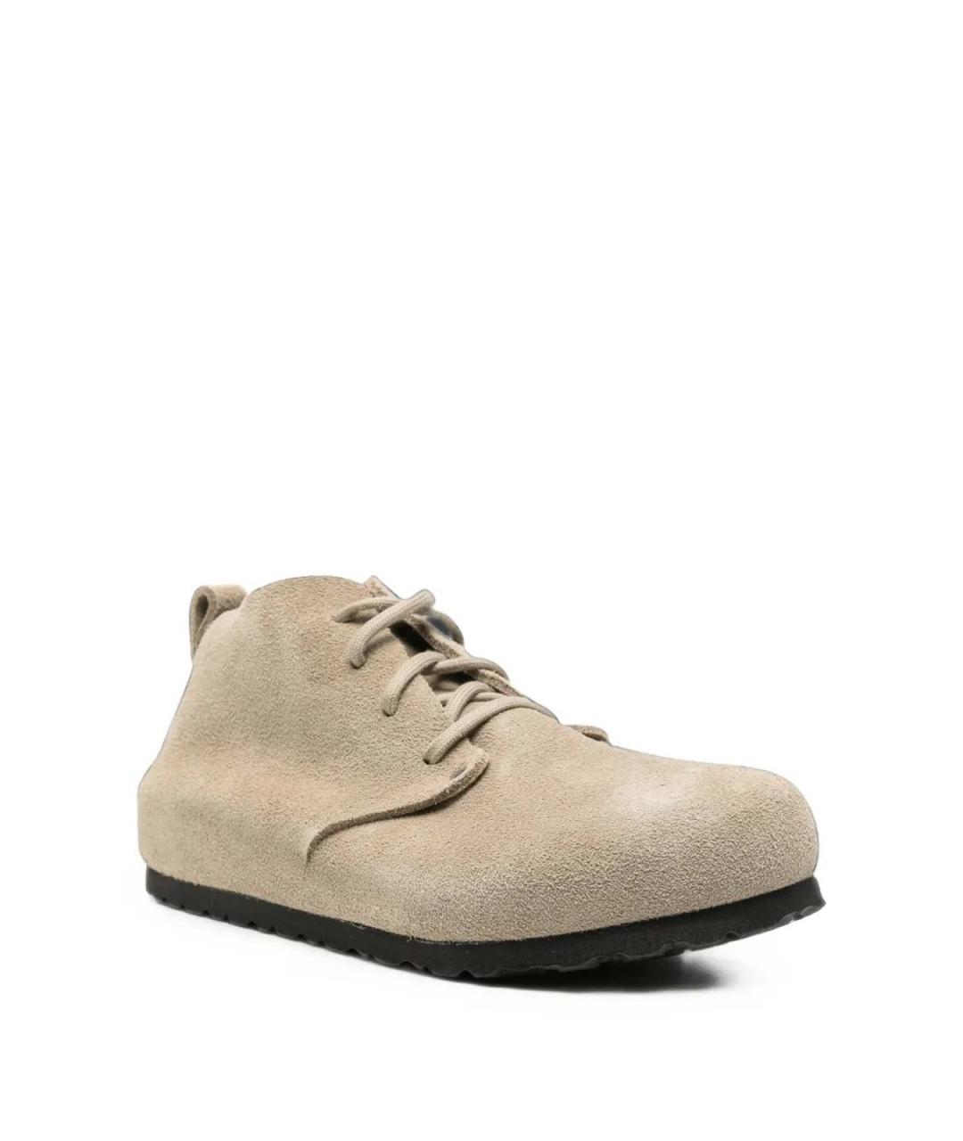 BIRKENSTOCK Бежевые замшевые ботинки, фото 2