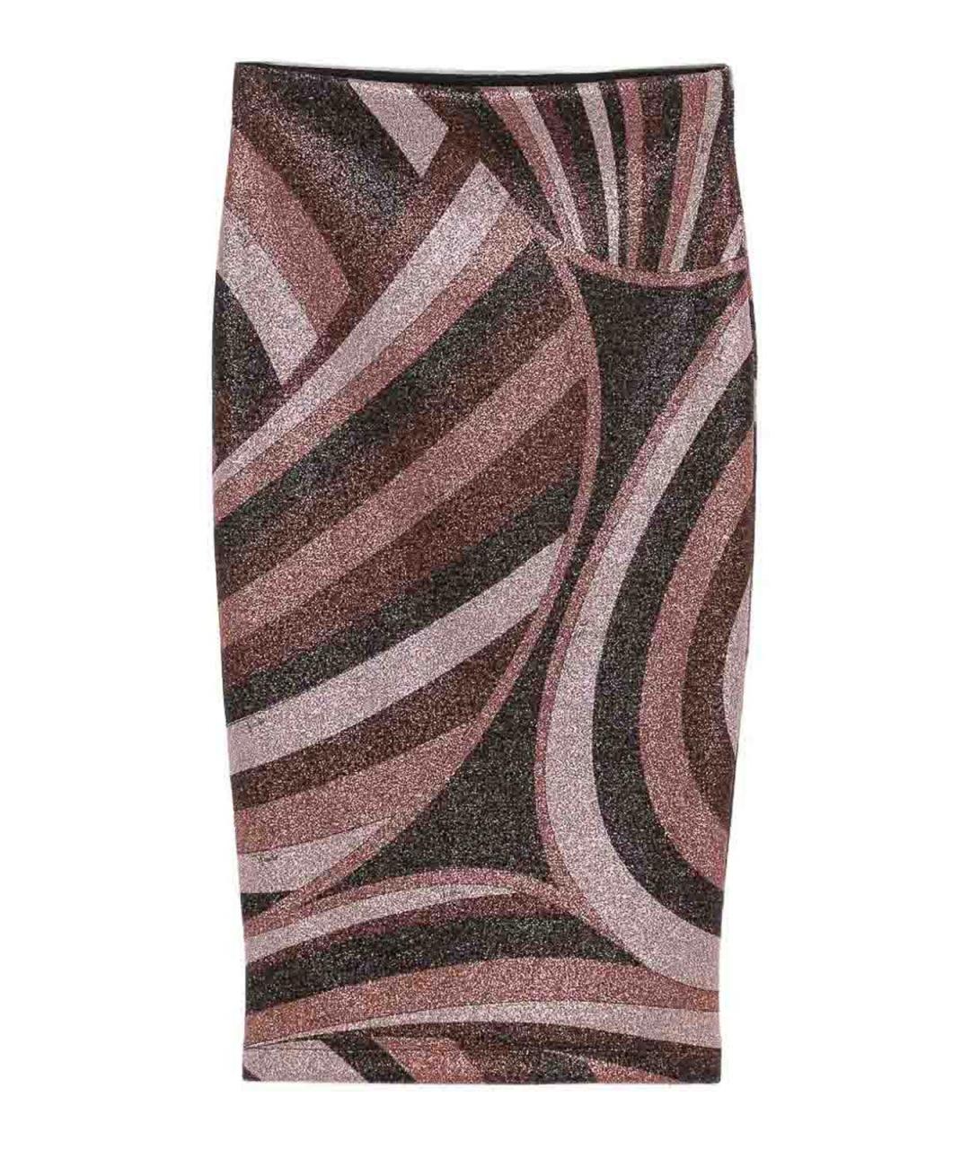 EMILIO PUCCI Мульти полиэстеровая юбка миди, фото 1