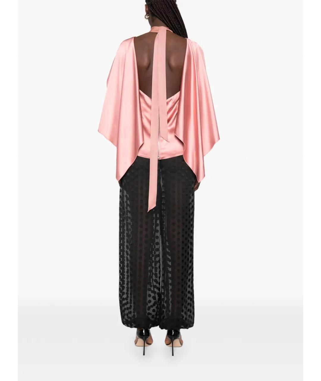 LANVIN Розовая вискозная блузы, фото 3