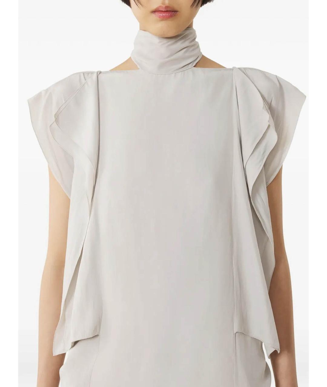 LANVIN Бежевая полиэстеровая блузы, фото 3