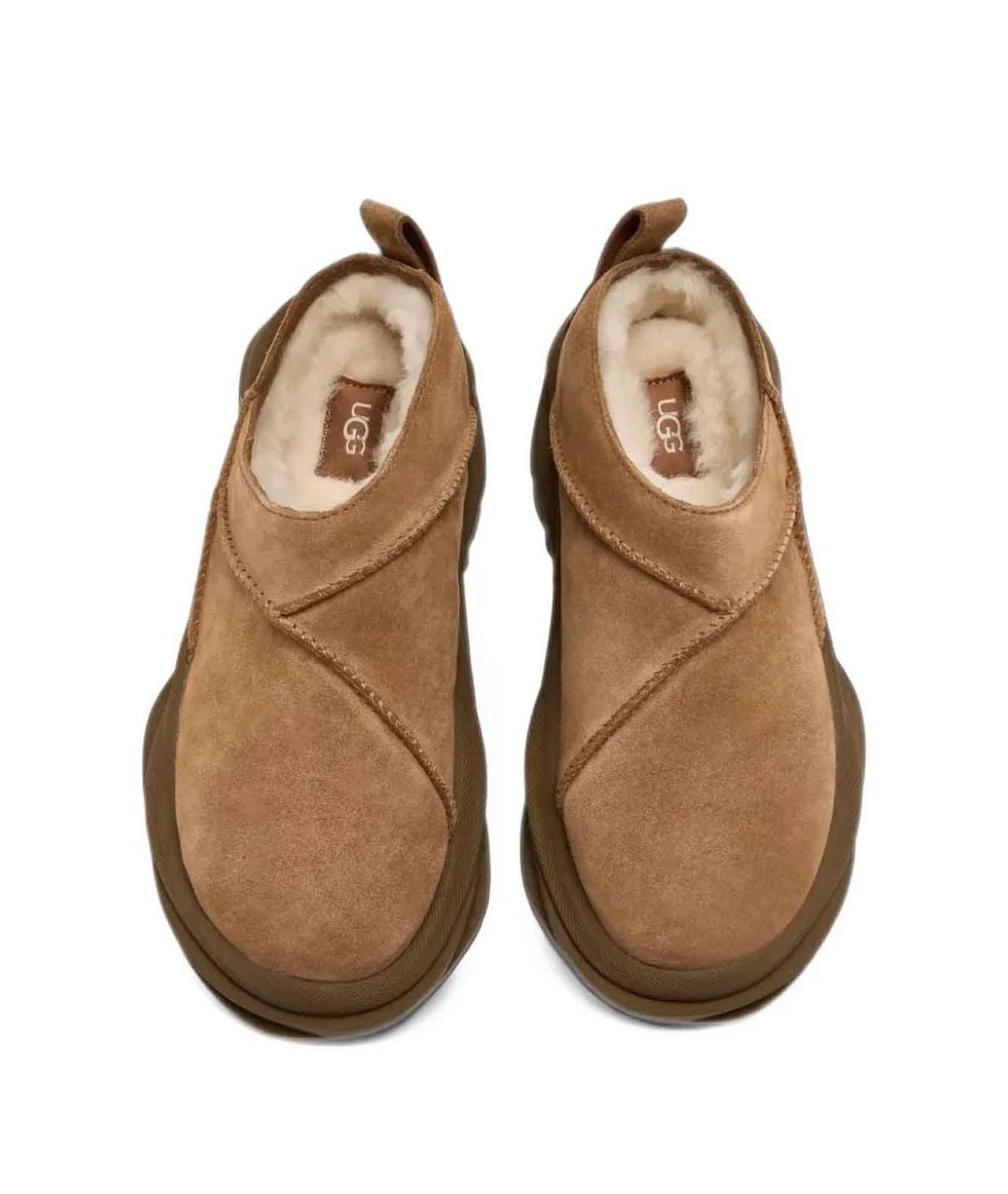 UGG Коричневые замшевые сабо, фото 3