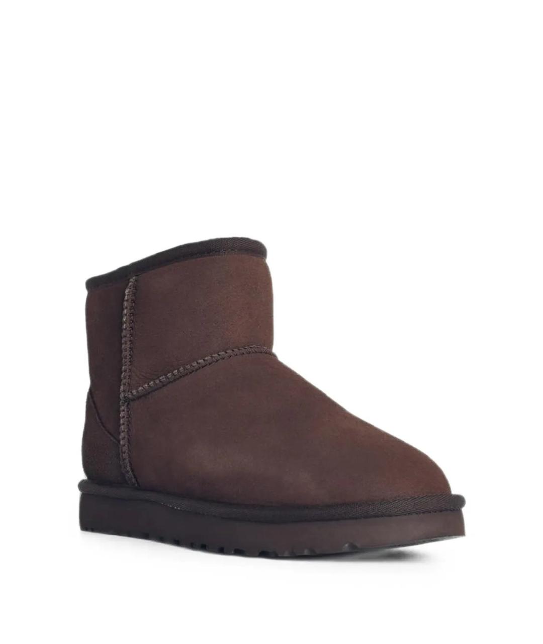 UGG Коричневые замшевые полусапоги, фото 2