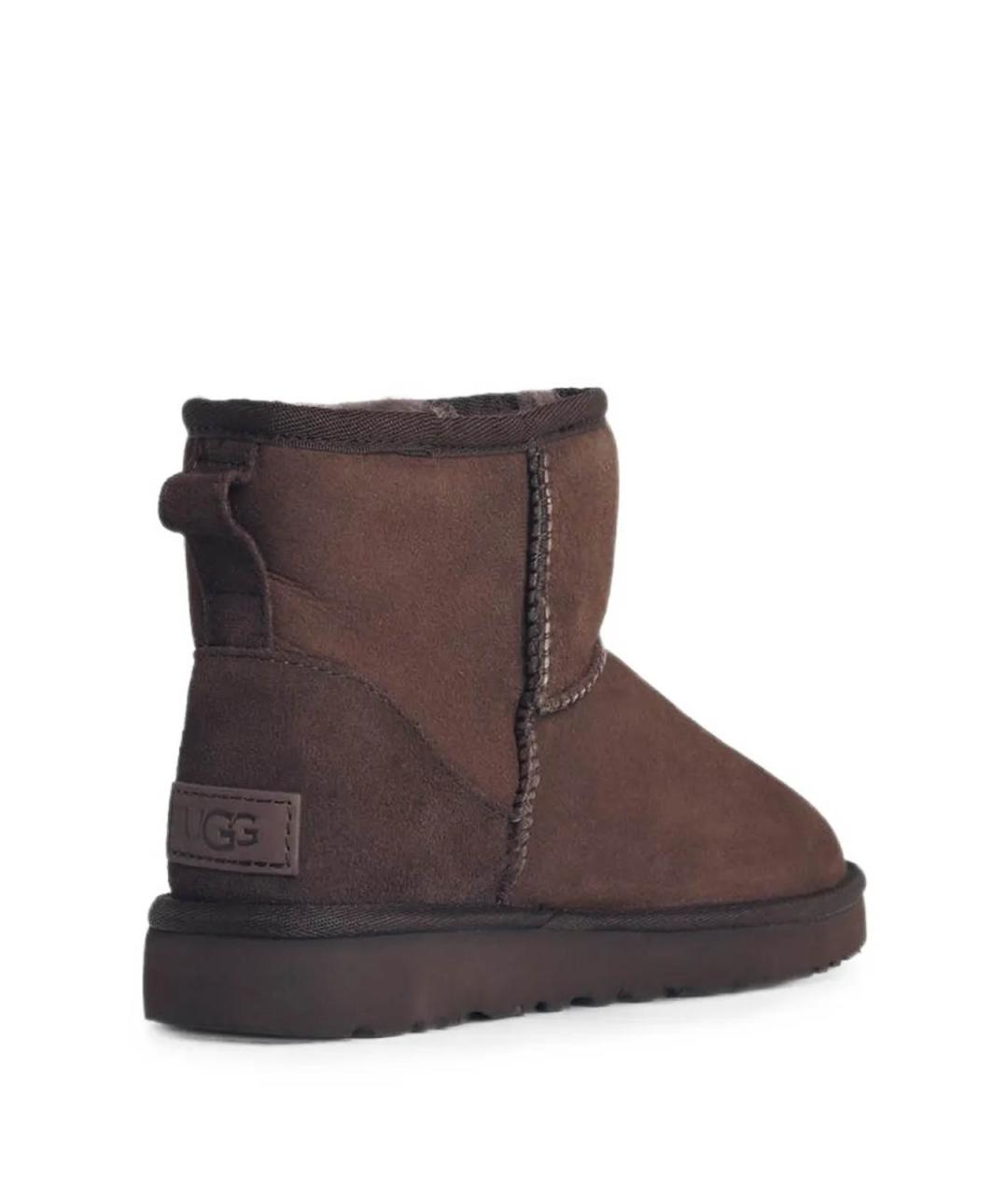 UGG Коричневые замшевые полусапоги, фото 3