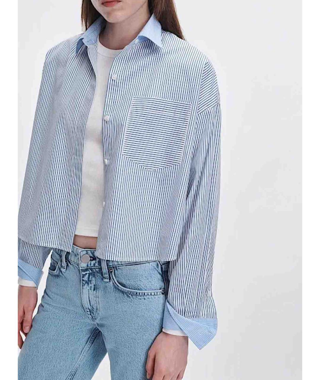 RAG & BONE Голубая хлопковая рубашка, фото 2