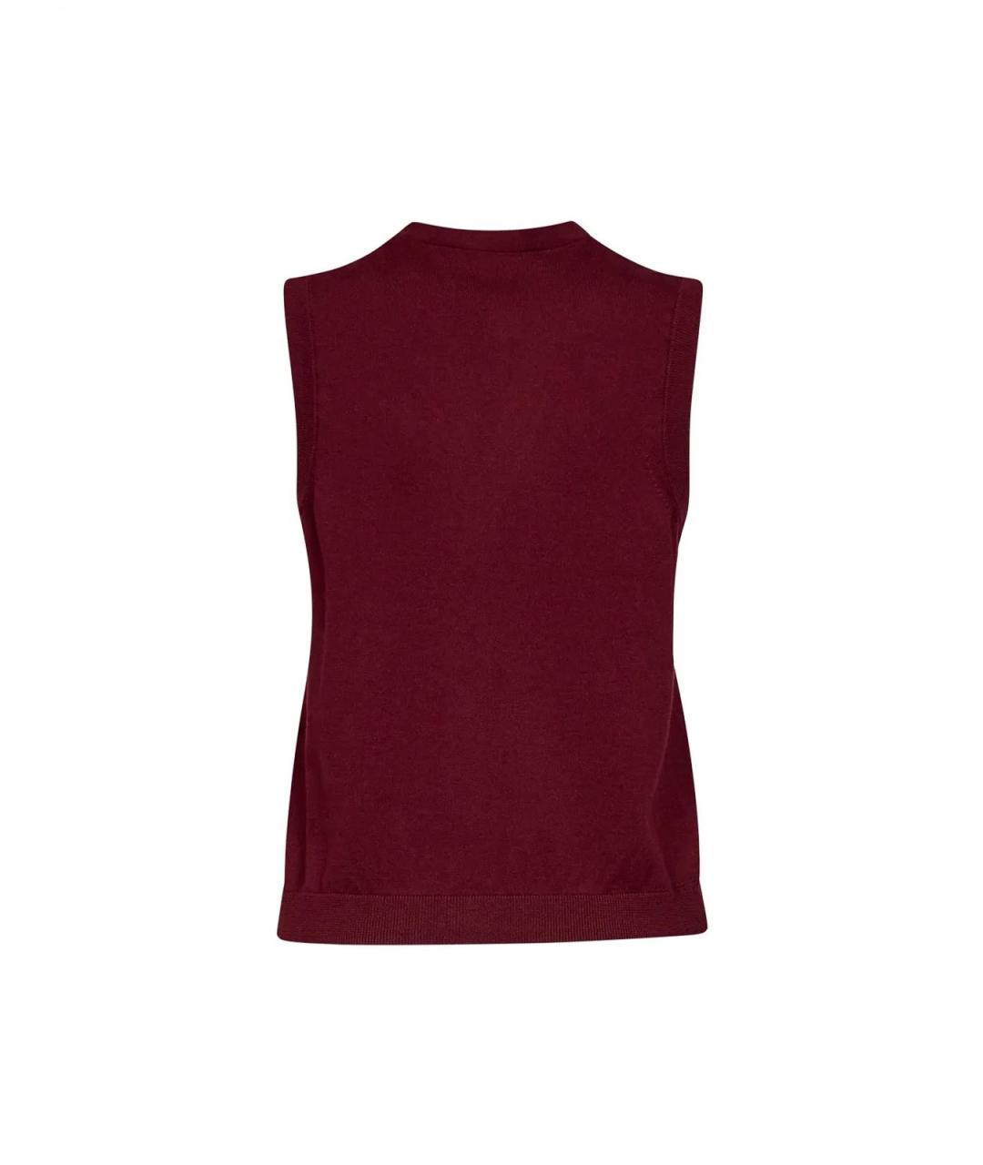 'S MAX MARA Бордовая шерстяная жилетка, фото 2