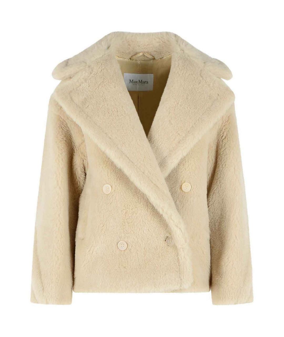 MAX MARA Бежевое шерстяное пальто, фото 1