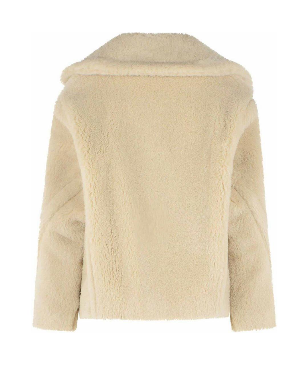 MAX MARA Бежевое шерстяное пальто, фото 2