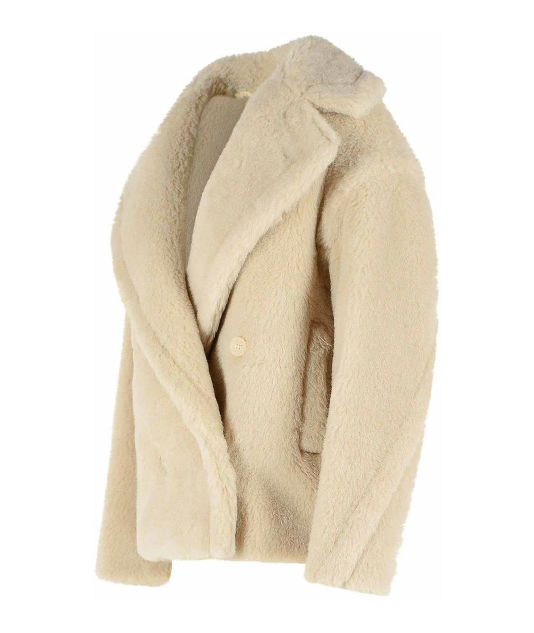 MAX MARA Бежевое шерстяное пальто, фото 3