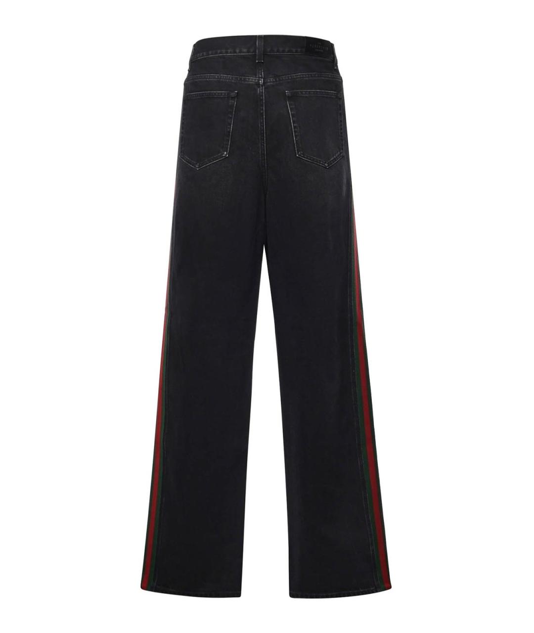 GUCCI Черные хлопковые прямые джинсы, фото 3