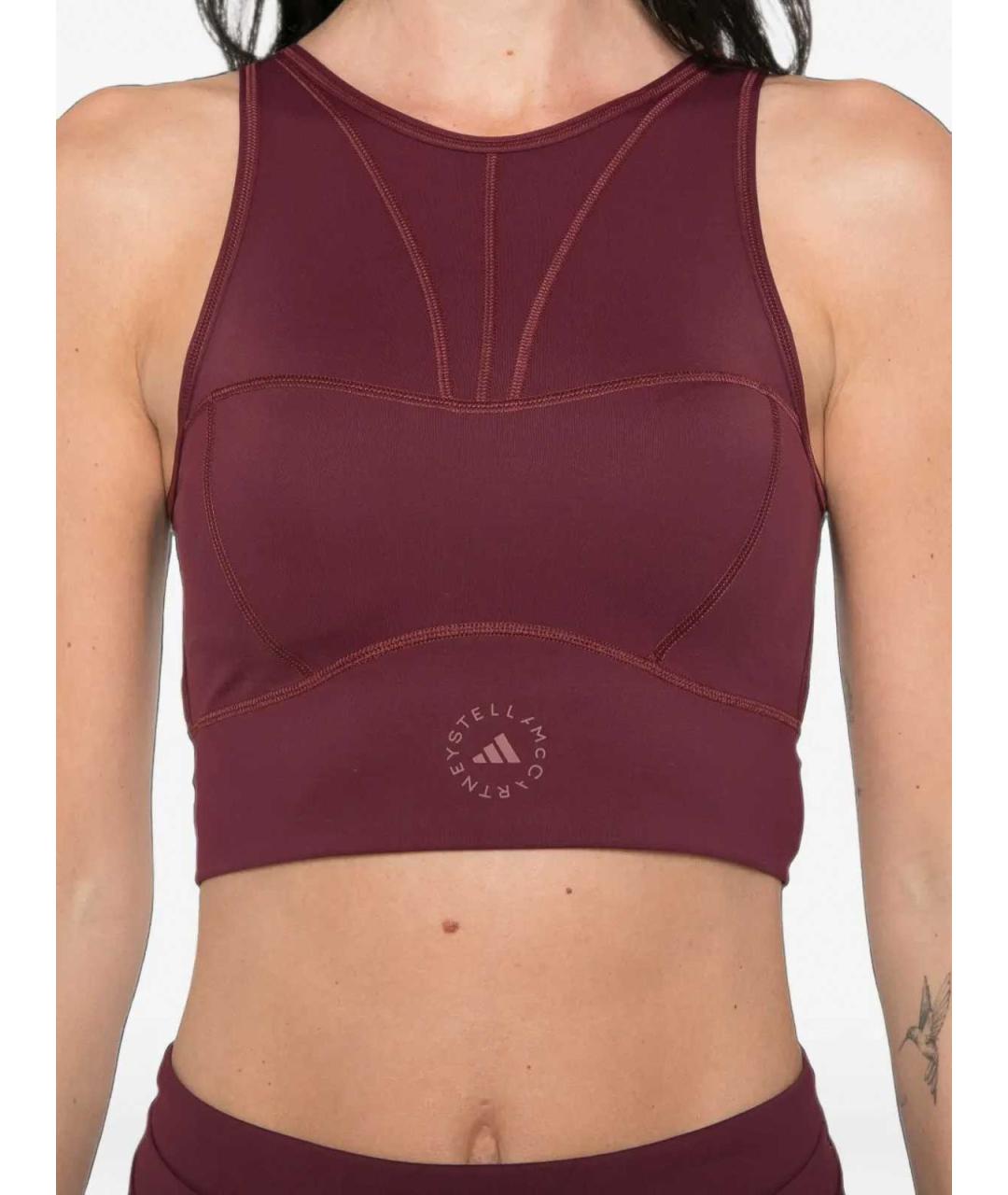ADIDAS BY STELLA MCCARTNEY Бордовая майка, фото 3