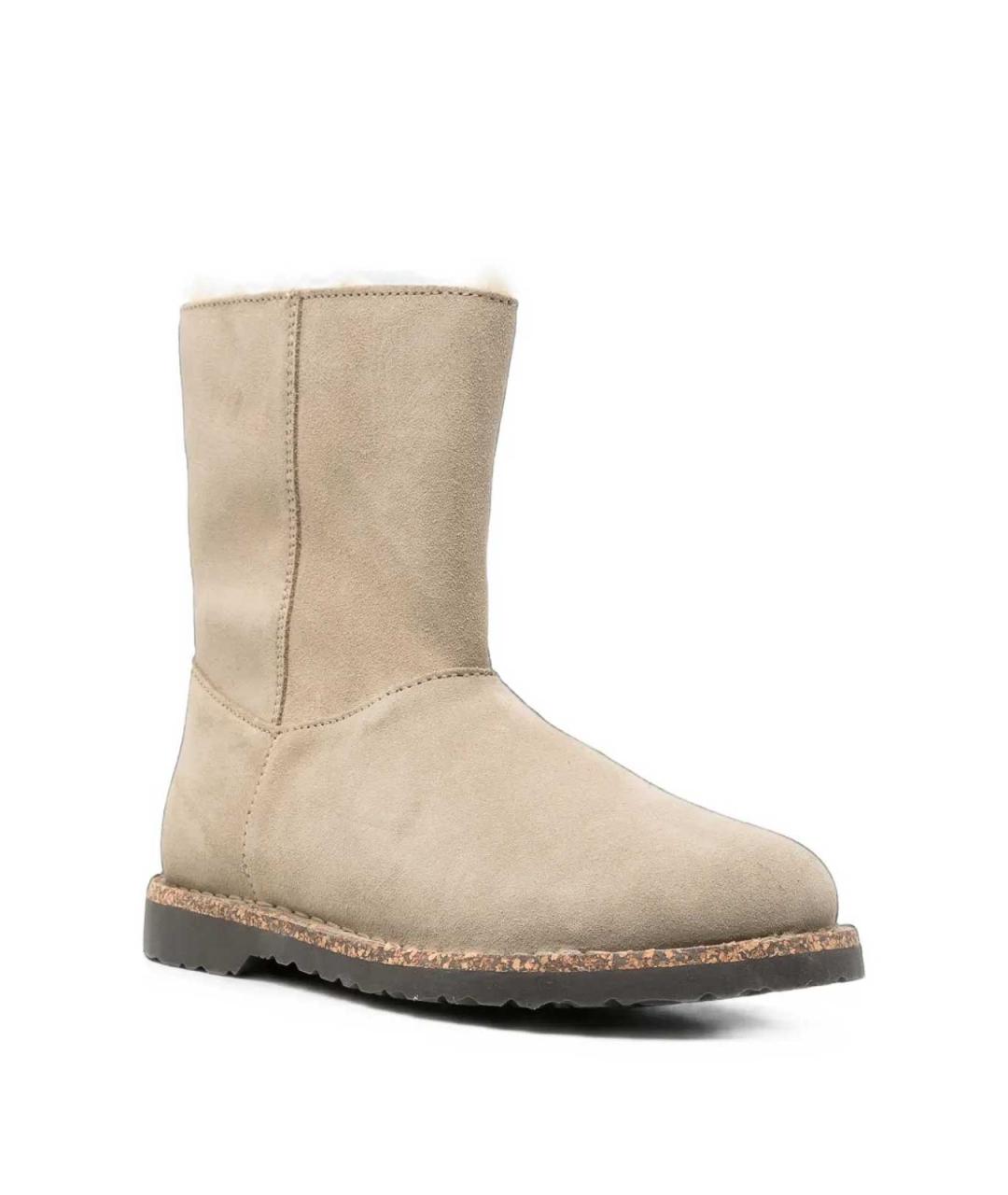 BIRKENSTOCK Бежевые замшевые ботинки, фото 2