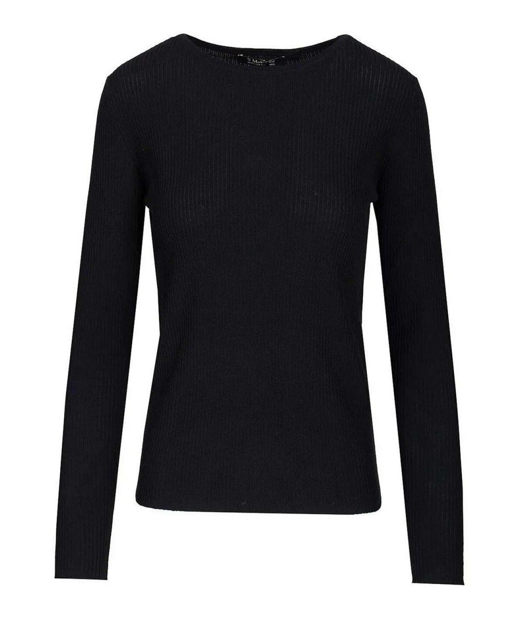 MAX MARA Черный шерстяной джемпер / свитер, фото 1