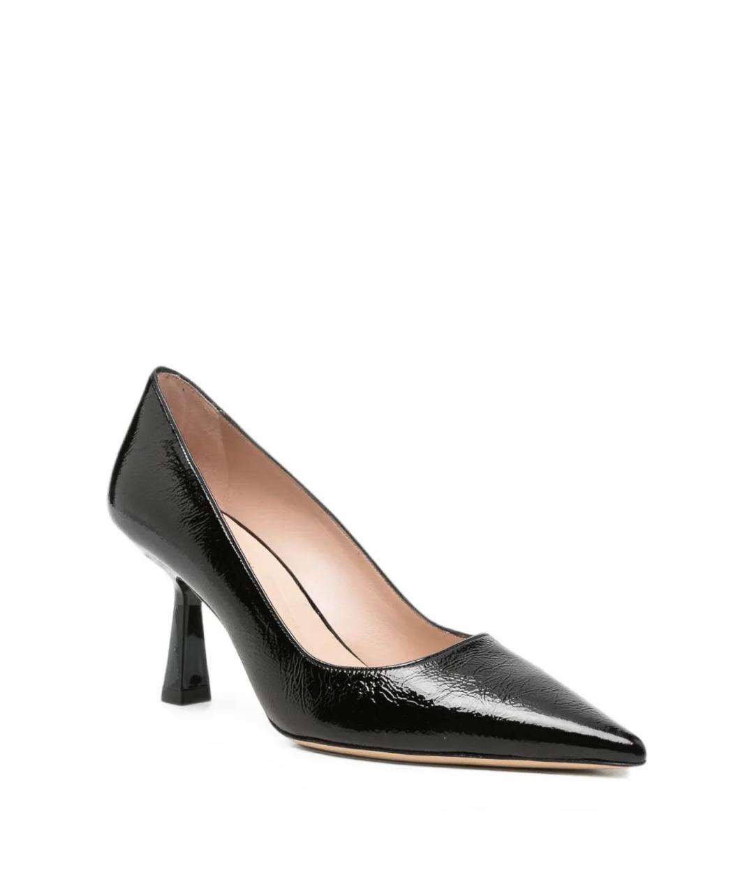 STUART WEITZMAN Черные кожаные туфли, фото 2