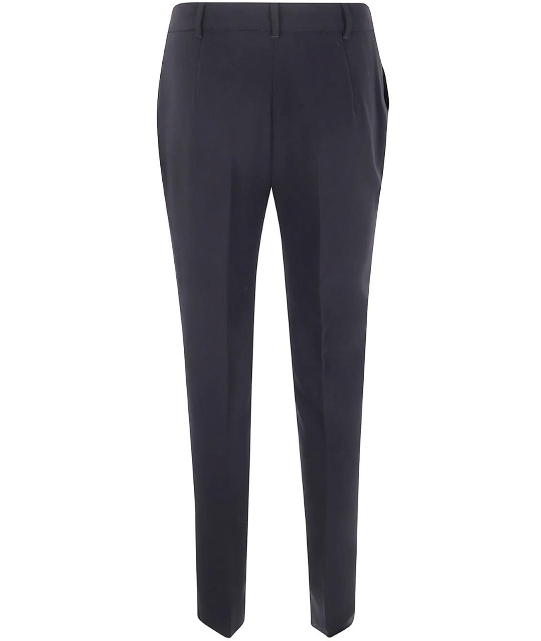 MAX MARA STUDIO Черные брюки широкие, фото 2