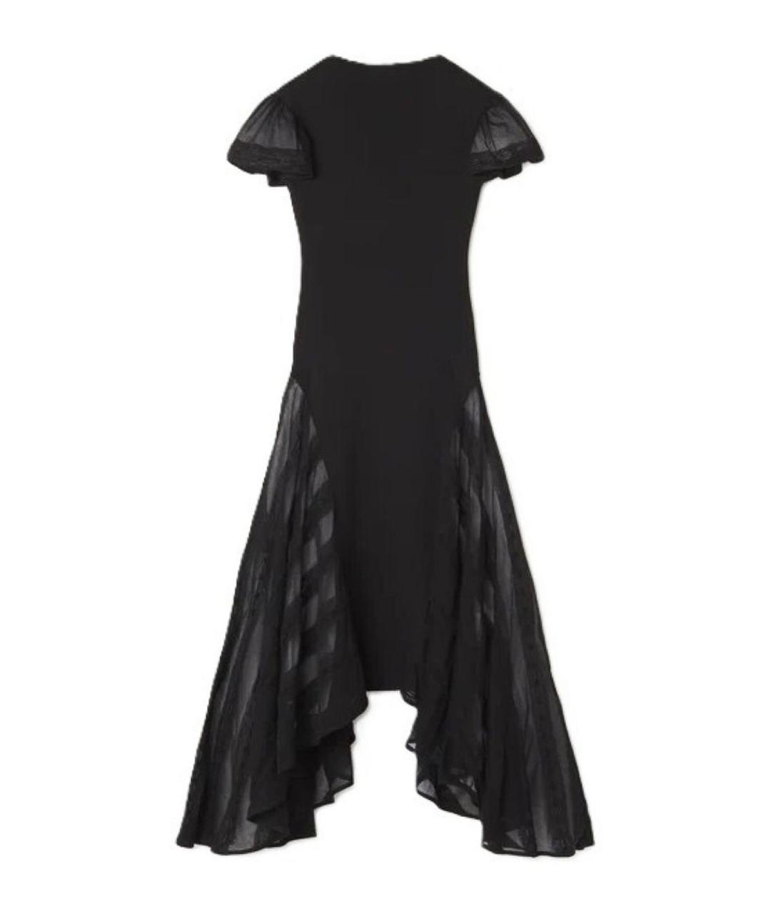 LANVIN Черное хлопковое вечернее платье, фото 1