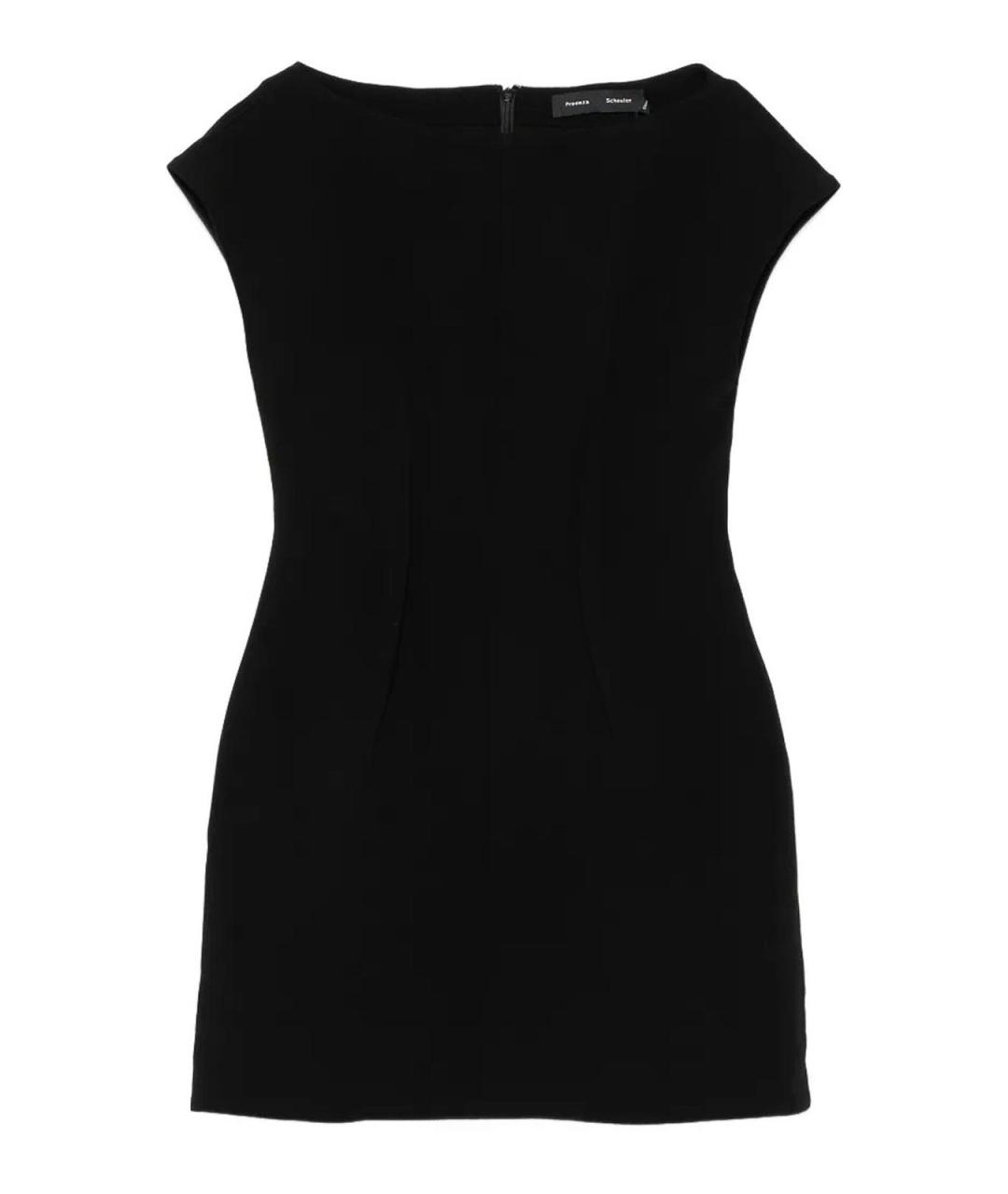 PROENZA SCHOULER Черное полиэстеровое коктейльное платье, фото 1