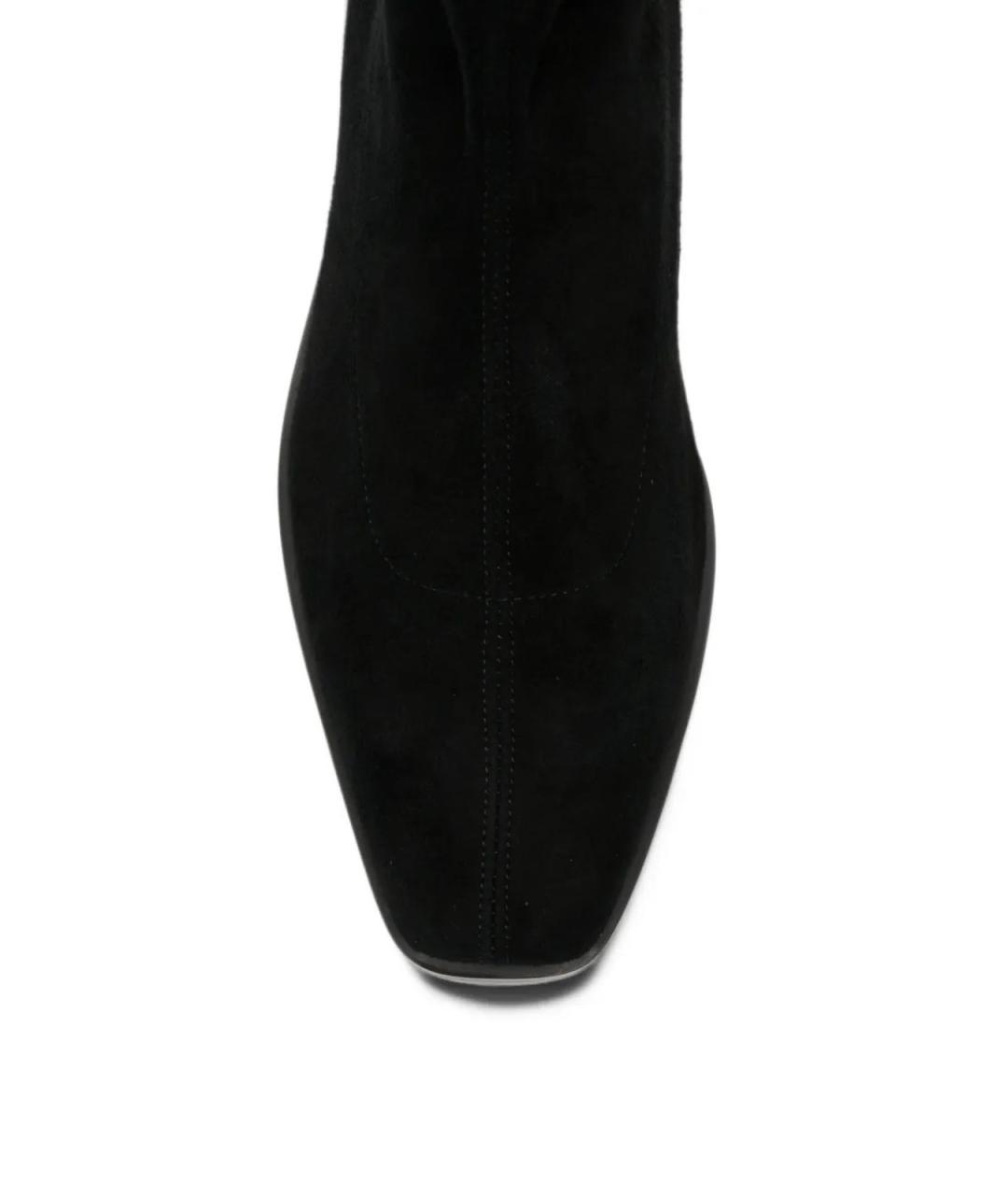 STUART WEITZMAN Черные замшевые ботинки, фото 4