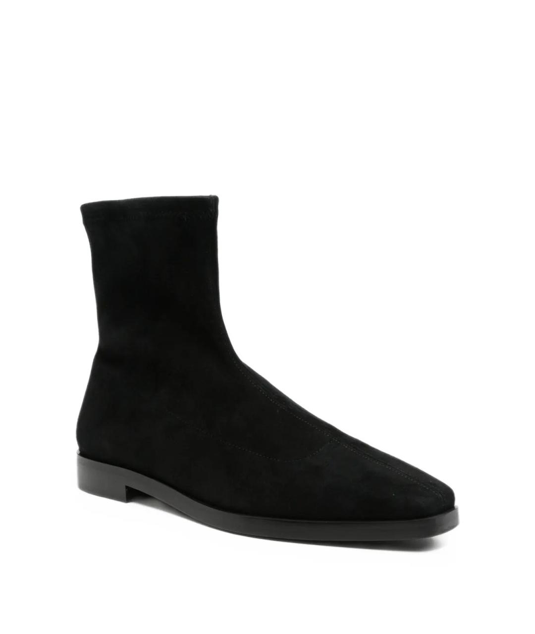 STUART WEITZMAN Черные замшевые ботинки, фото 2