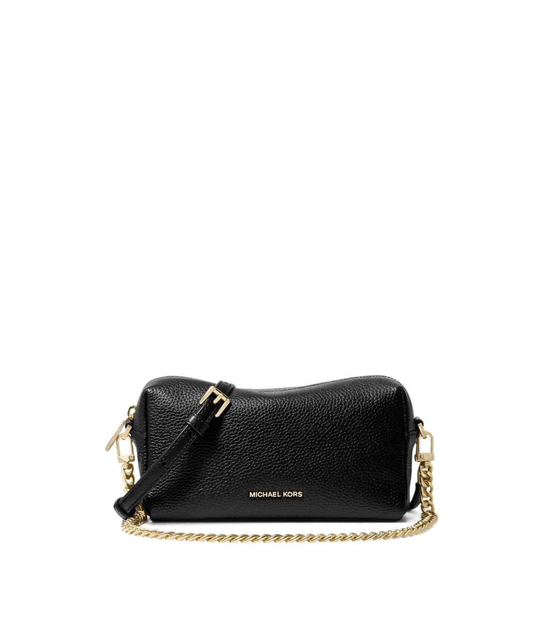 MICHAEL KORS Черная кожаная сумка через плечо, фото 1