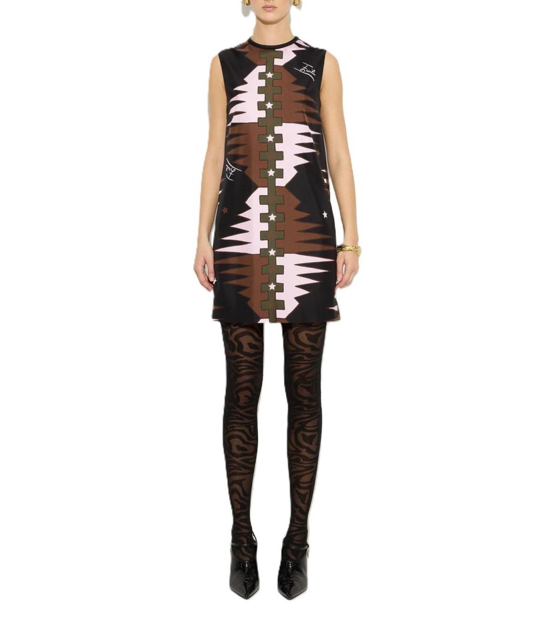 EMILIO PUCCI Мульти шелковое повседневное платье, фото 2