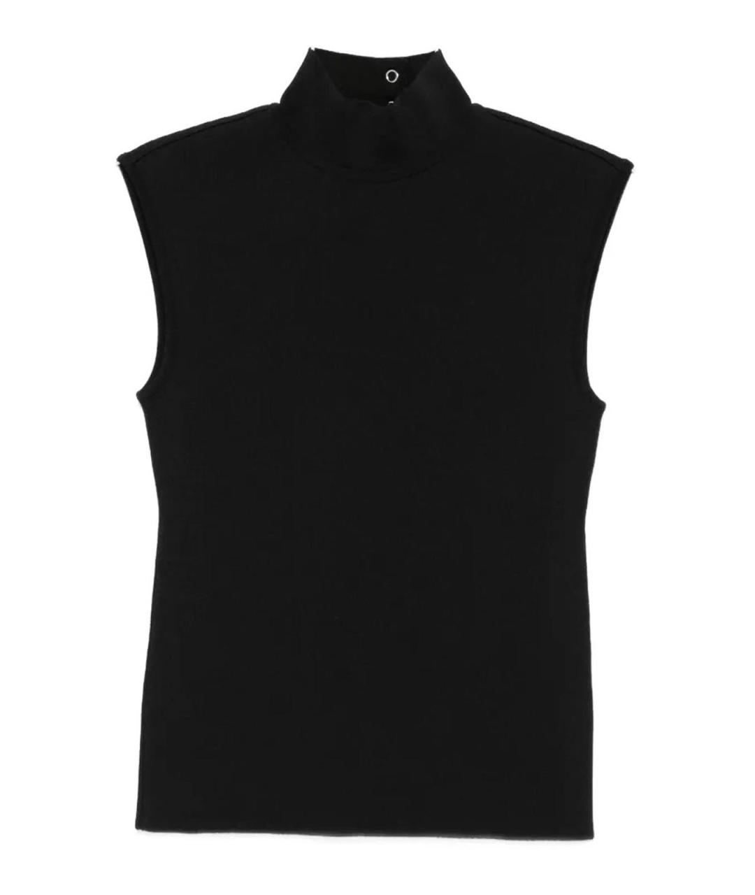 LANVIN Черная полиамидовая майка, фото 1
